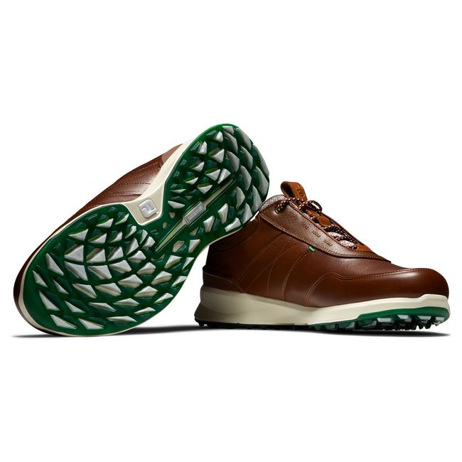 Men's Footjoy Stratos Golf Shoes Brown | IFPVOJR-46