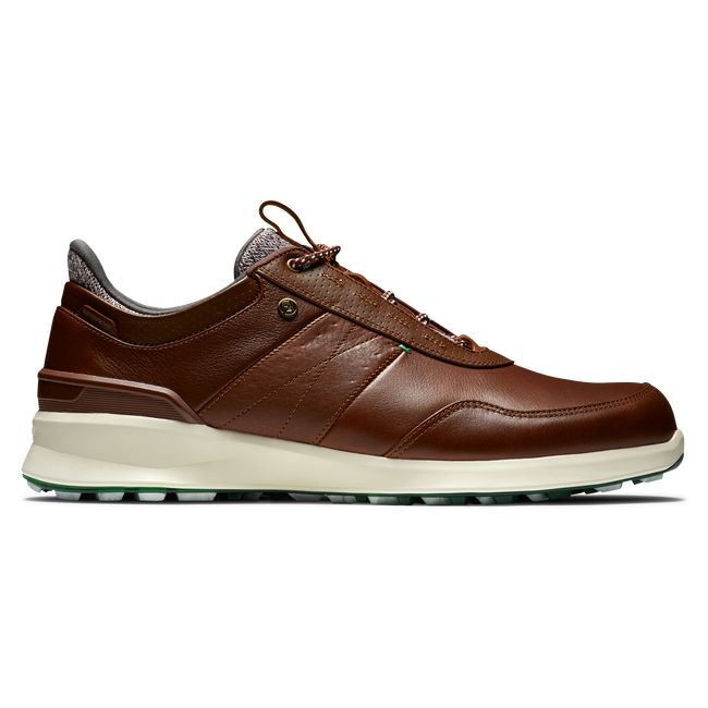 Men\'s Footjoy Stratos Golf Shoes Brown | IFPVOJR-46