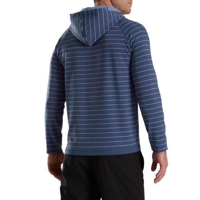 Men's Footjoy Striped Hoodie Navy | ELQOATF-57