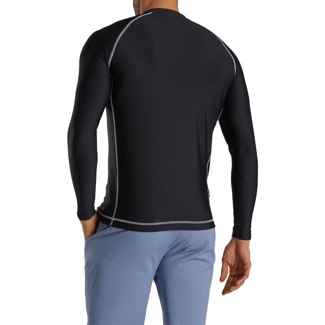 Men's Footjoy Thermal Base Layer Shirts Black | OLPNYFX-80