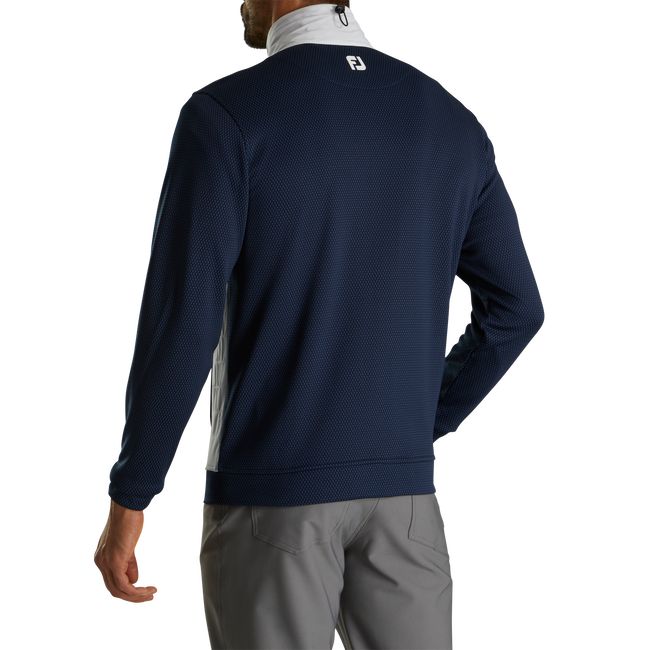 Men's Footjoy Thermoseries Hybrid Jackets White / Navy | PSOIEAY-84