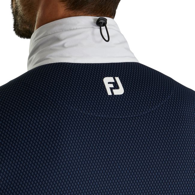 Men's Footjoy Thermoseries Hybrid Jackets White / Navy | PSOIEAY-84