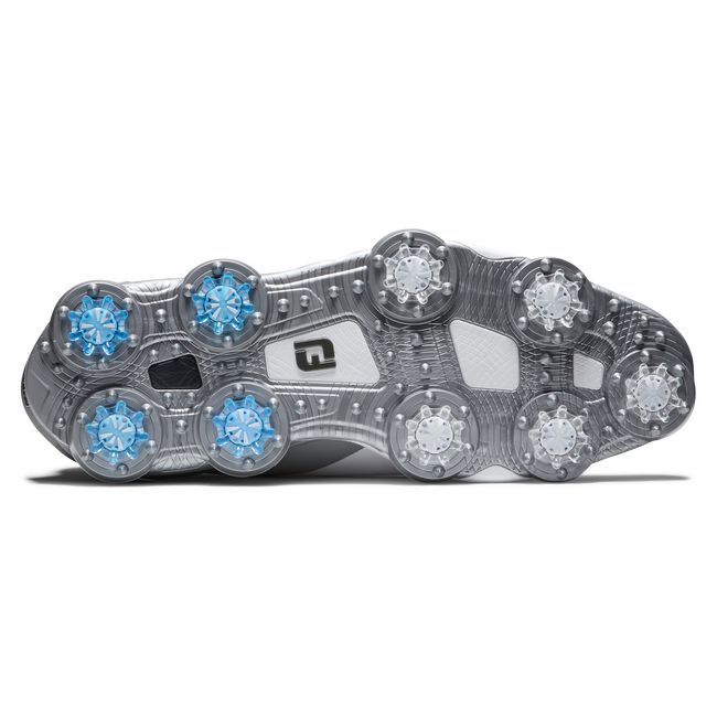 Men's Footjoy Tour Alpha Spiked Golf Shoes White / Grey | NPRMHSC-04