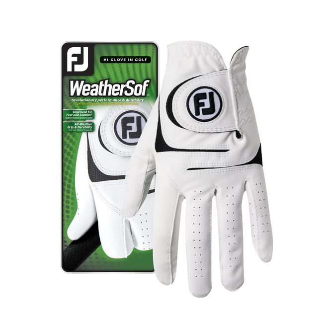 Men\'s Footjoy Weathersof Golf Gloves White | KNDLQVE-63