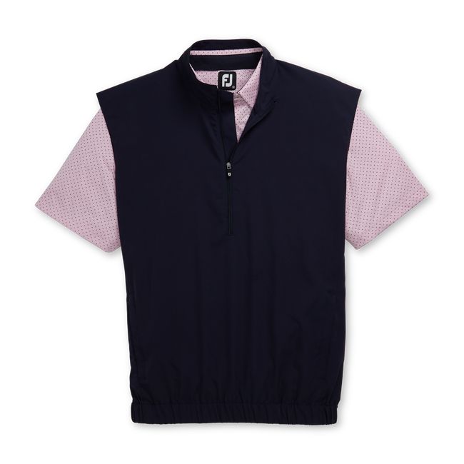 Men's Footjoy Windshirt Vest Navy | WDPFABS-58