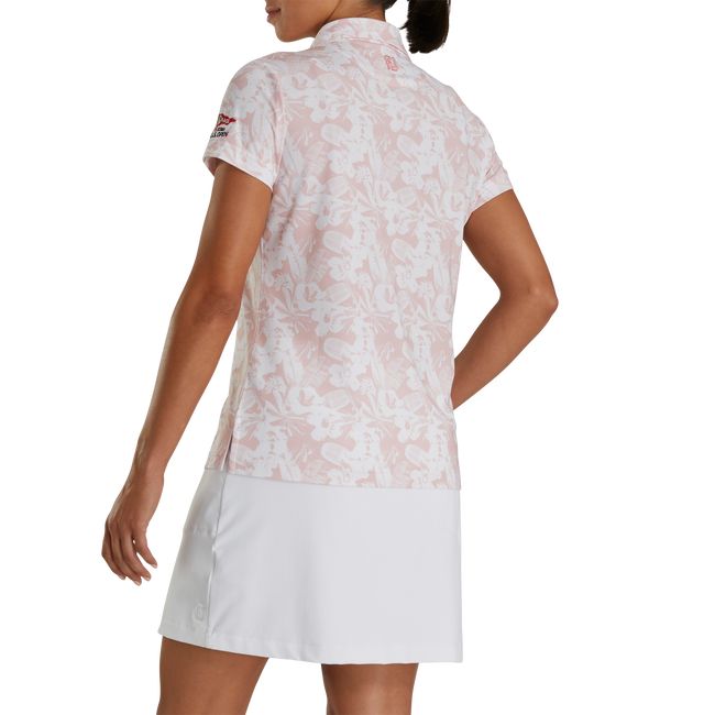 Women's Footjoy 2023 U.S. Open Tropical Print Shirts Rose | EMNLPUK-20