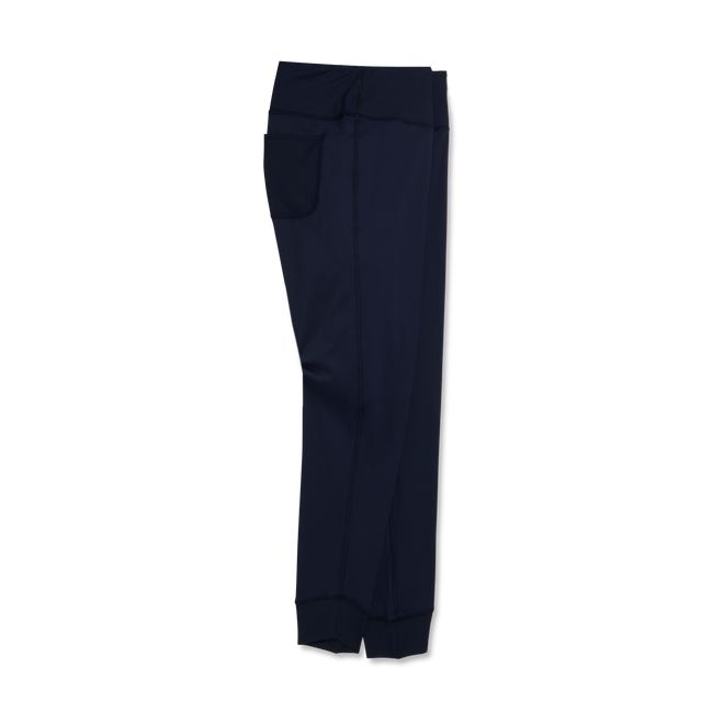 Women's Footjoy Ankle Length Rib Block Leggings Navy | EMZRCWV-82