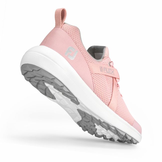 Women's Footjoy Fj Flex Golf Shoes Rose | OQIMLVK-12