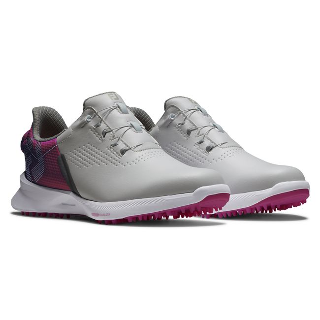 Women's Footjoy Fj Fuel Boa Sneakers Grey / Pink | CSMRODK-94