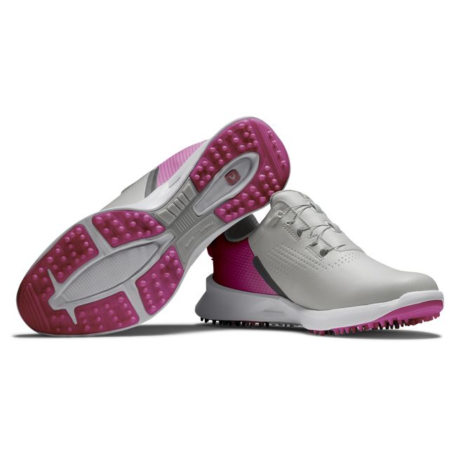 Women's Footjoy Fj Fuel Boa Sneakers Grey / Pink | CSMRODK-94