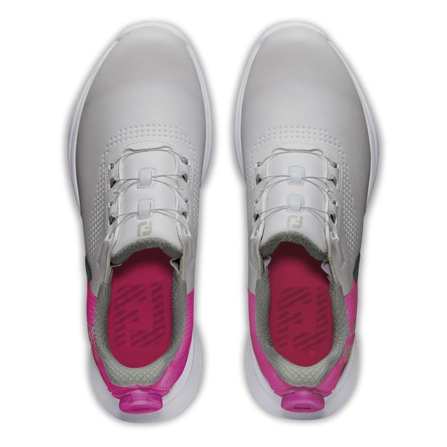 Women's Footjoy Fj Fuel Boa Sneakers Grey / Pink | CSMRODK-94