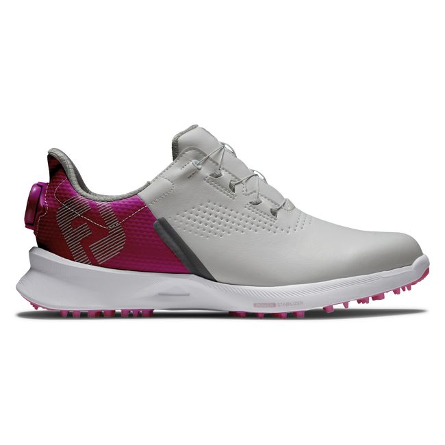 Women\'s Footjoy Fj Fuel Boa Sneakers Grey / Pink | CSMRODK-94