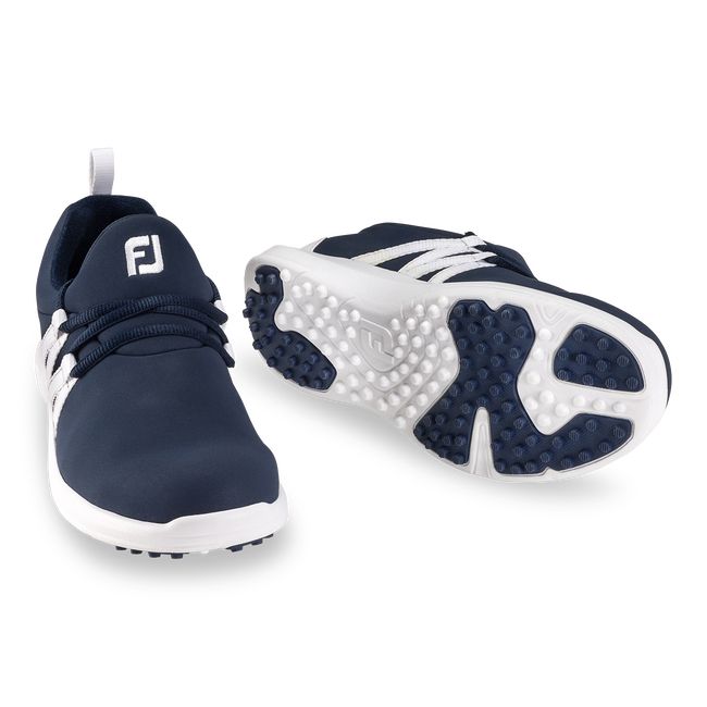 Women's Footjoy Fj Leisure Slip On Navy / White | QNBWMGI-35