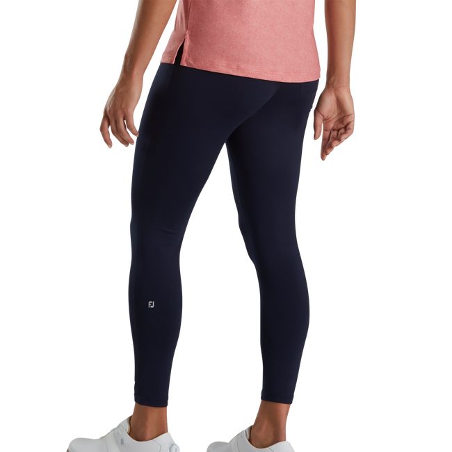 Women's Footjoy Fleece Leggings Navy | BLDAUIO-01