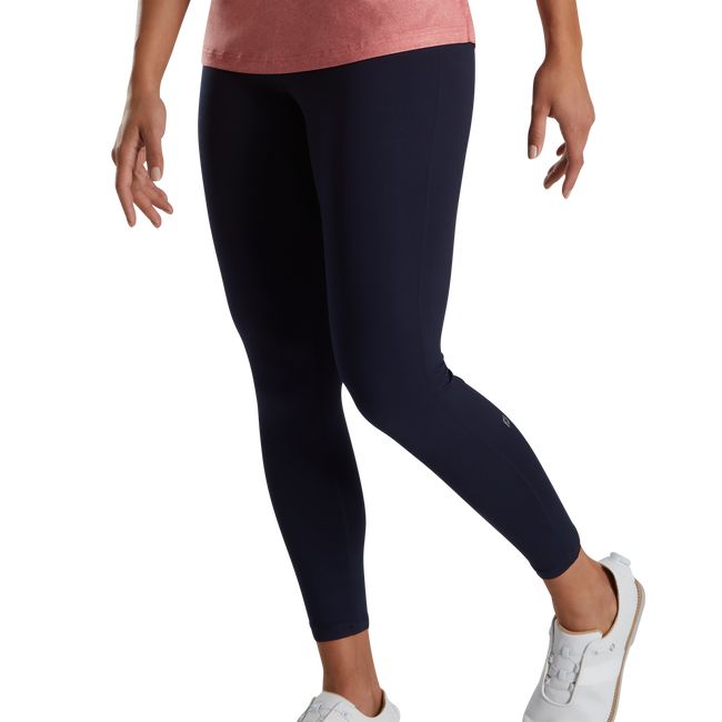 Women\'s Footjoy Fleece Leggings Navy | BLDAUIO-01