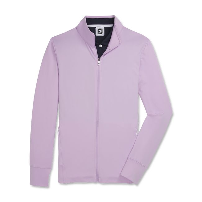 Women's Footjoy Full-Zip Knit Mid-Layer Sweatshirt Purple | OEAHBDK-09