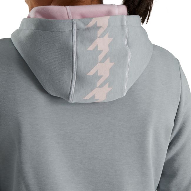 Women's Footjoy Half-Zip Hoodie Grey | PHJXDBM-57