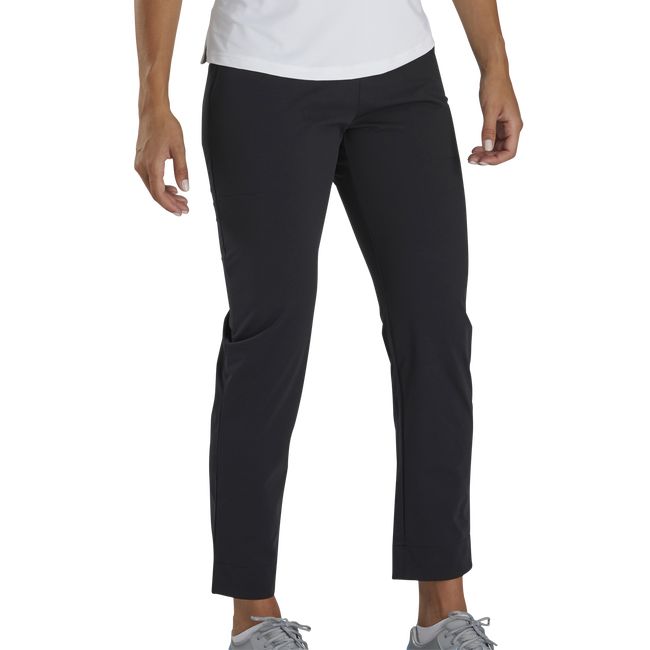 Women\'s Footjoy High Waisted Crop Pants Black | LMRPBQH-37