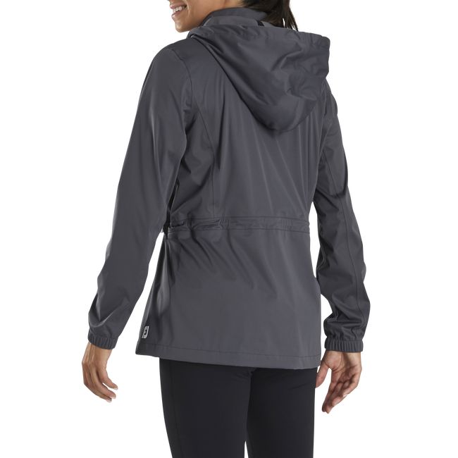 Women's Footjoy Hydroknit Rain Jackets Dark Grey | QVJSCHU-20