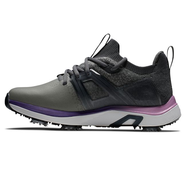 Women's Footjoy Hyperflex Spiked Golf Shoes Grey / Pink | GSPQOEB-10