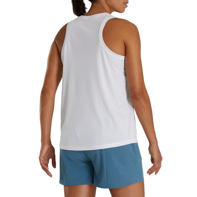 Women's Footjoy Hypr Workout Tanks White | OJIASCP-85