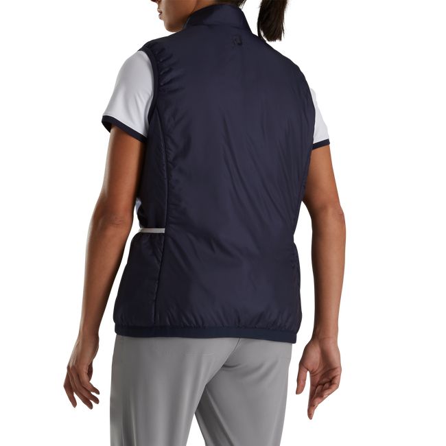 Women's Footjoy Insulated Reversible Vest Navy | WVMNRBU-28