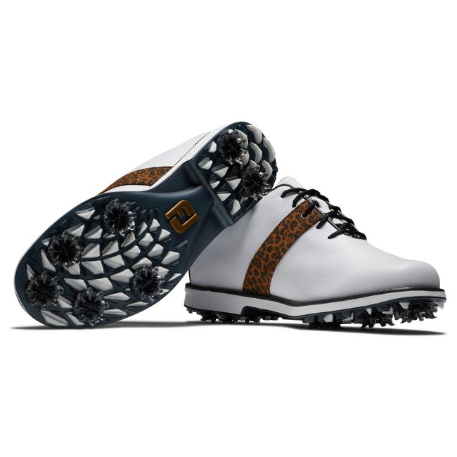 Women's Footjoy Premiere Series Spiked Golf Shoes White | MJBTQNZ-69