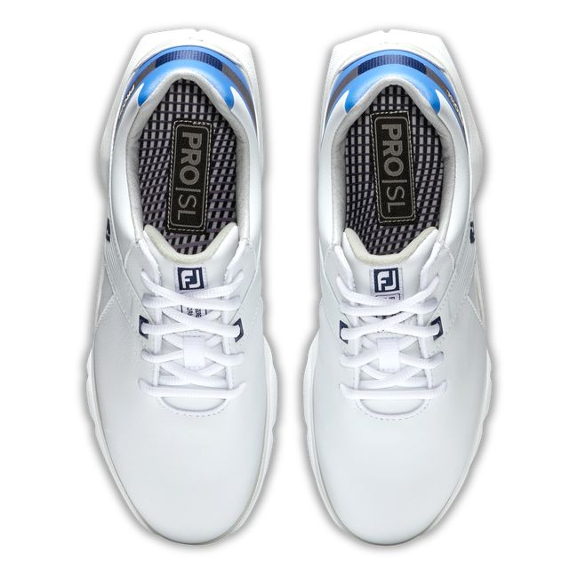 Women's Footjoy Pro|Sl Golf Shoes White / Blue | LIBHDTR-25