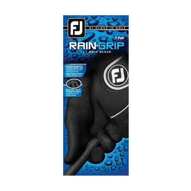 Women's Footjoy Raingrip Pair's Golf Gloves Black | NFZOACI-32