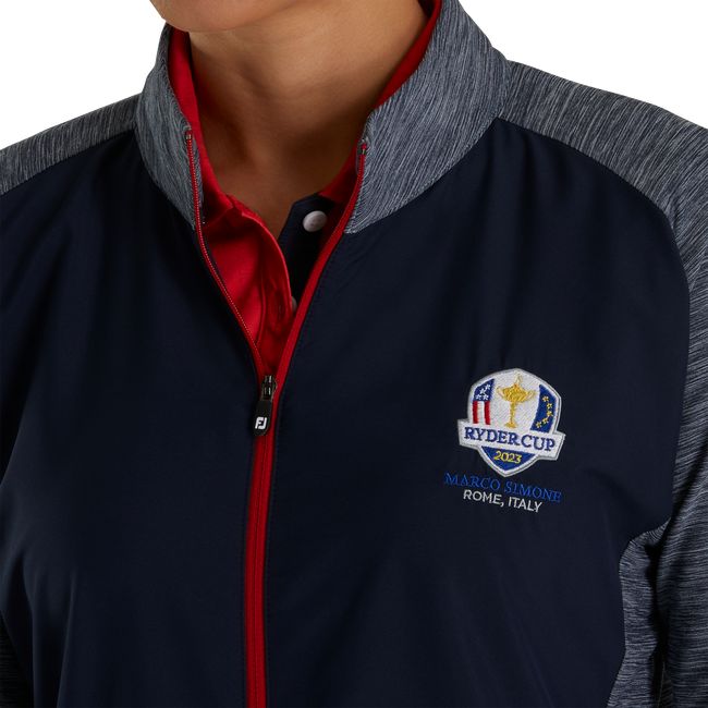 Women's Footjoy Ryder Cup Full-Zip Hybrid Jackets Navy | HICOUKA-75