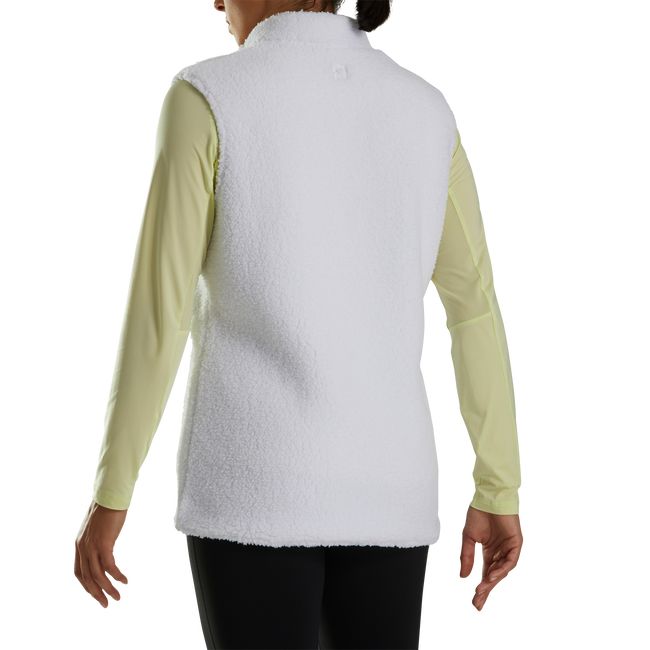 Women's Footjoy Sherpa Vest White | PLUBZQW-23