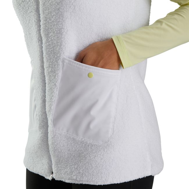 Women's Footjoy Sherpa Vest White | PLUBZQW-23