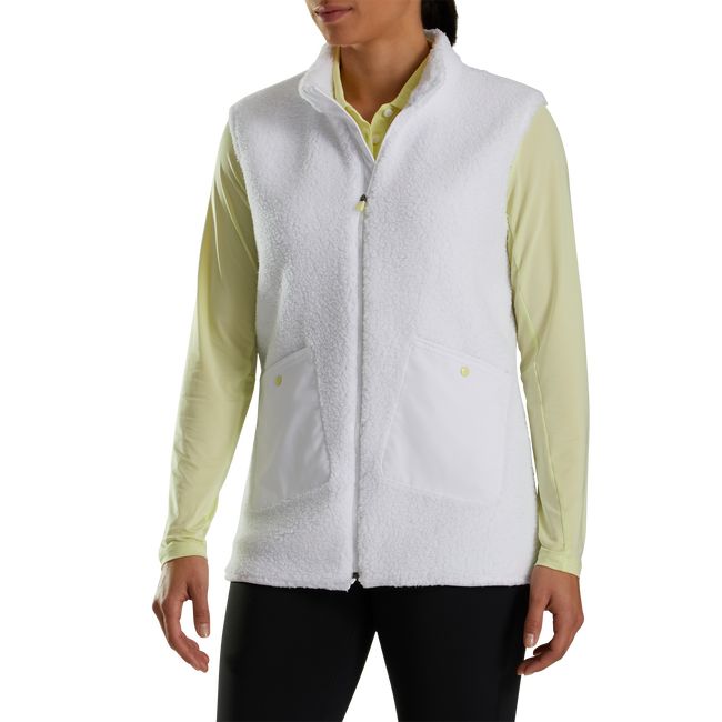 Women\'s Footjoy Sherpa Vest White | PLUBZQW-23