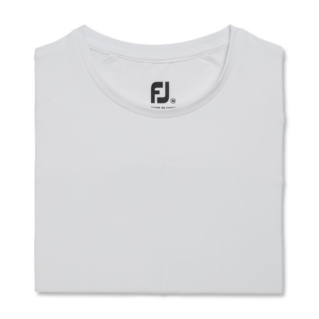 Women's Footjoy Short Sleeve Crew Neck Shirts White | BMTIGNE-08