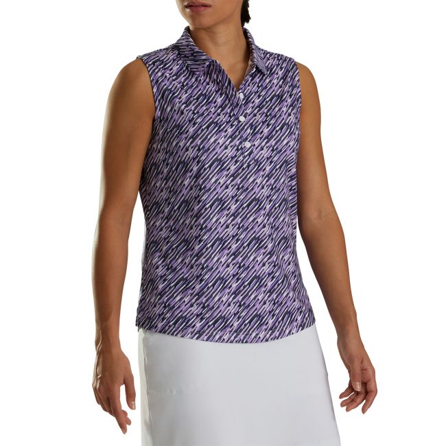 Women\'s Footjoy Solid Lisle Sleeveless Shirts Purple | CWJKYZI-47