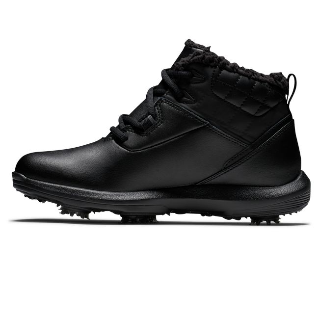 Women's Footjoy Stormwalker Spiked Golf Shoes Black | XBOVJLS-10