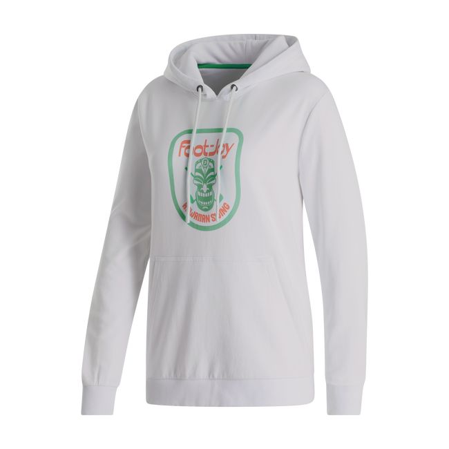 Women's Footjoy Tiki Graphic Hoodie White | XFEAYKW-85