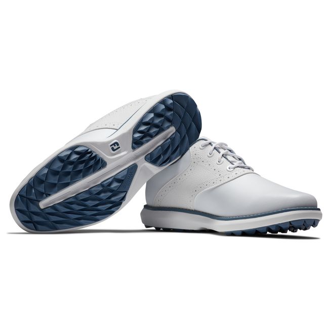 Women's Footjoy Traditions Spikeless Golf Shoes White | BDSNFCI-57